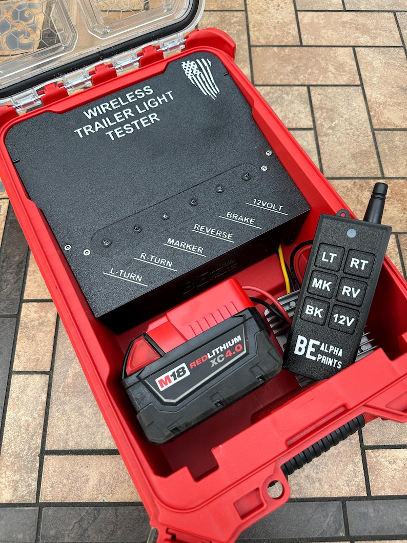 Wireless Trailer Light Tester for Milwaukee, Dewalt, Ridgid, Makita ...