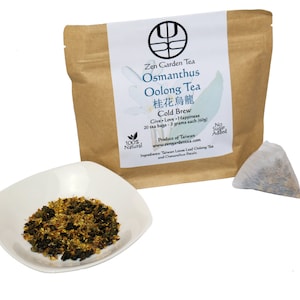 Hot/Cold Brew Taiwan Osmanthus Oolong Tea - 20 Tea Bags (3g ea.)
