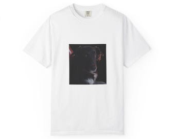 Portrait of Black Dog T-shirt | Moody Pet Photo