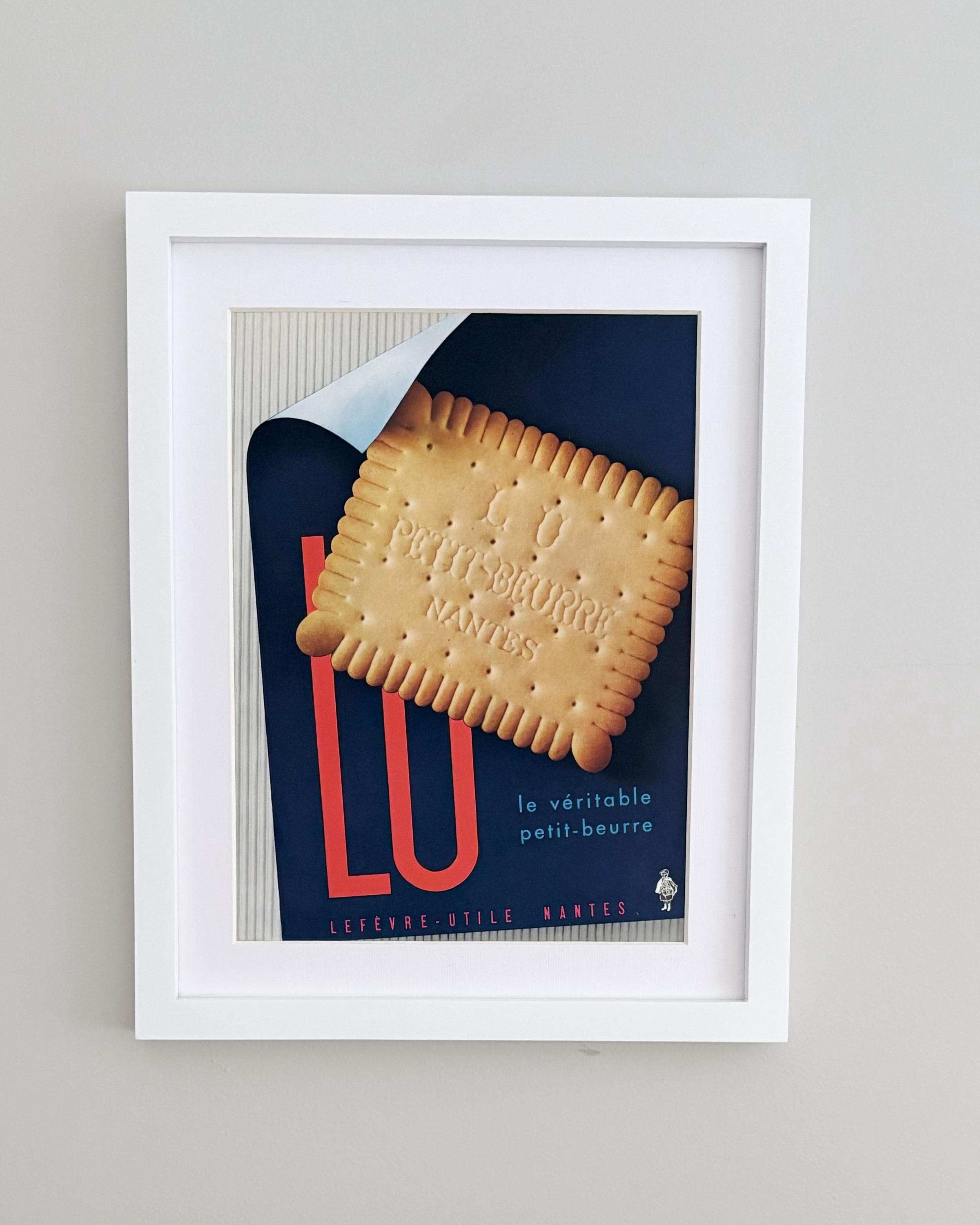 1970's　 LU　ビスケット　フランス製作　店頭ポップ用　ポスター　パネル Biscuit lu - Etsy 日本