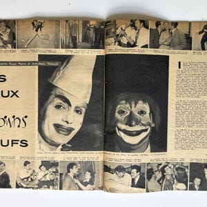 Vintage Elle magazine, August 1954, French fashion illustration, PAGES DETACHED image 9