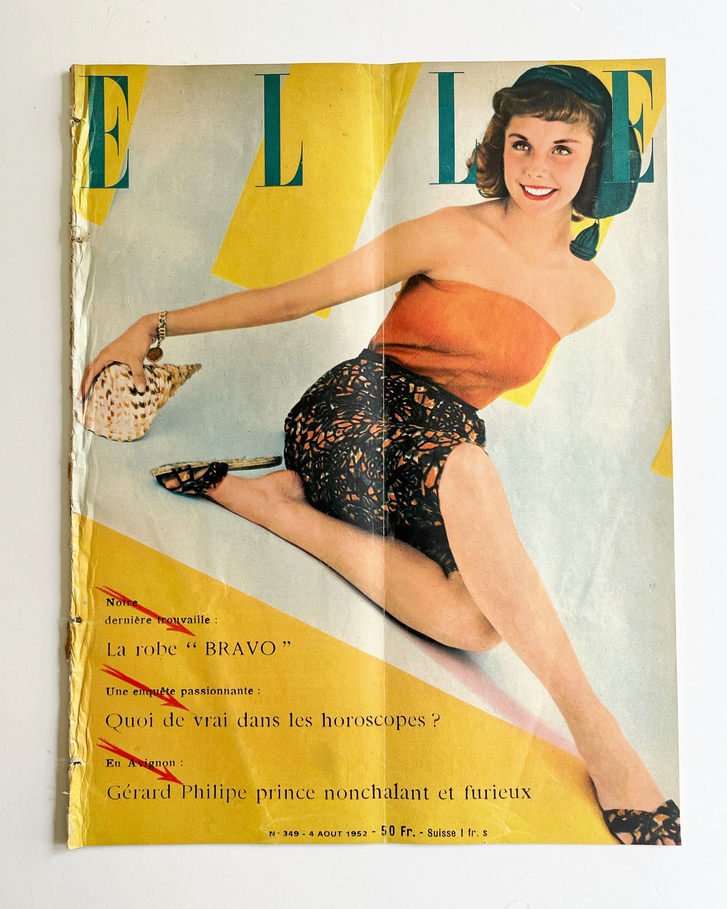 仏語版雑誌 ELLE magazine 16冊セット 1950年代 古書 1950s Elle Magazine - Etsy
