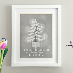 1954 Caron perfume ad, French magazine vintage poster, FRAME NOT INCLUDED