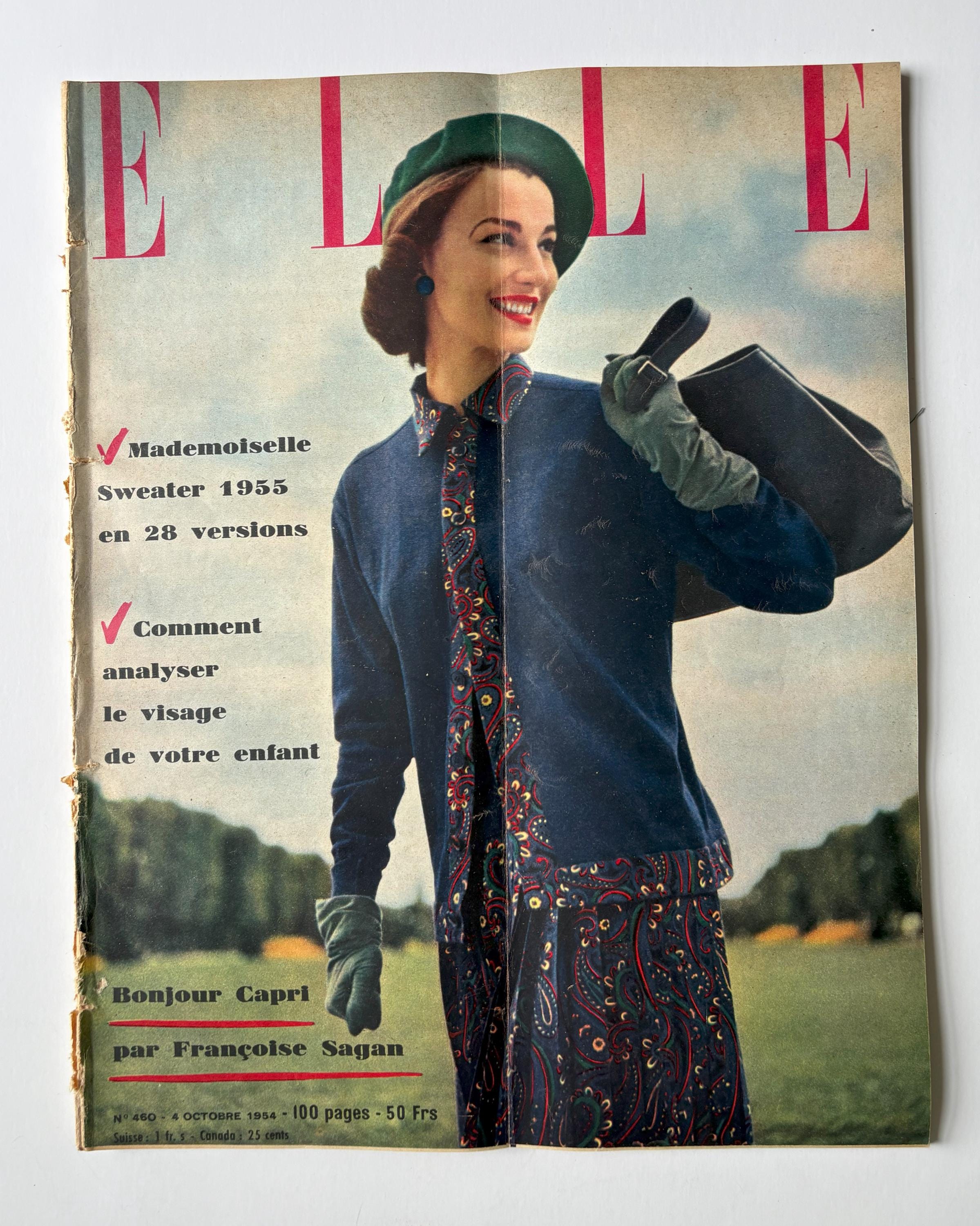 仏語版雑誌 ELLE magazine 16冊セット 1950年代 古書 1950s Elle Magazine - Etsy