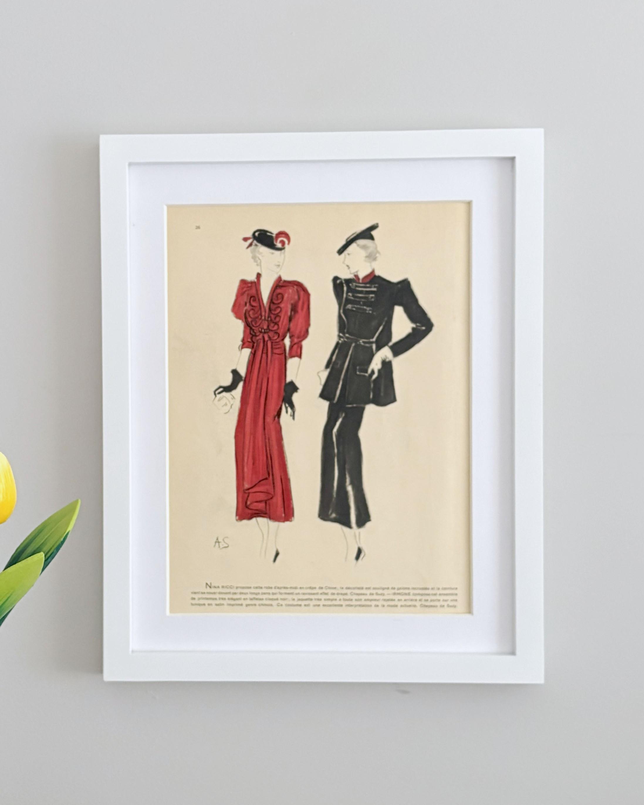 French Vintage Dress - Etsy