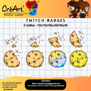 Twitch-Abzeichen „COOKIES“ x8