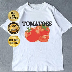 Tomatoes Graphic Tee, Unisex Sweatshirt, Gift for Women and Men, Vegetables Shirt, Streetwear, Cotton, Retro-Style Vintage Unisex T-Shirt