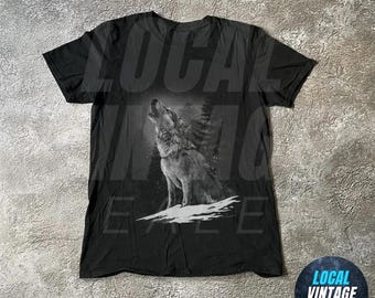 Alpha Wolf Vintage 90s T-Shirt, Retro Meme Tee, Grunge Clothing Aesthetic, Emo Silly Wolf Graphic Shirt, Alpha Wolf, wolf lovers T-Shirt