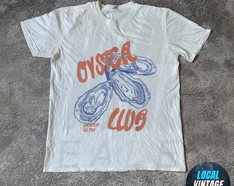 Oyster Shirt, Retro Funny Graphic Tee, Unique Humor T-Shirt, Fun Apparel Tshirt, Seafood Tshirt, Foodie T Shirt, Oyster Club Shirt