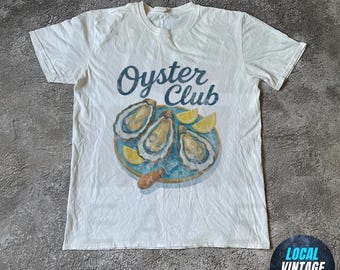 Oyster Shirt, Retro Funny Graphic Tee, Unique Humor T-Shirt, Fun Apparel Tshirt, Seafood Tshirt, Foodie T Shirt, Oyster Club Shirt