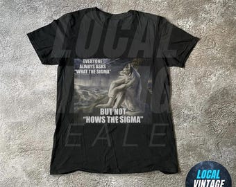 Alpha Wolf Vintage 90er Jahre T-Shirt - Was ist das Omega Wolf-T-Shirt, Grunge Kleidung Ästhetik, Emo Dumme Wolf-Grafik-Shirt Alpha Wolf