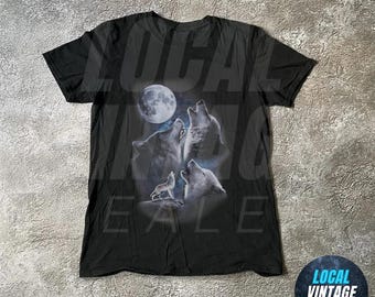 Alpha Wolf Vintage 90s T-Shirt, Retro Meme Tee, Grunge Clothing Aesthetic, Emo Silly Wolf Graphic Shirt, Alpha Wolf, wolf lovers T-Shirt