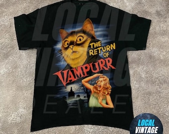 The Return of the Vampurr T-Shirt – Dracula Cat Meme Shirt A purr-fect mix of spooky and funny for cat lovers, horror fans, and meme addicts