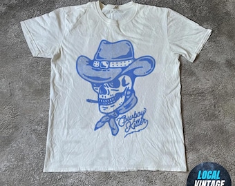 Cowboy killershirt, rodeoshirt, country-T-shirt, vintage western T-shirt, oversized grafisch shirt, shirt comfort kleuren, County Concert