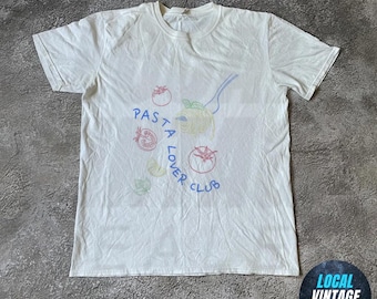 Retro "Pasta Lover Club" T-Shirt: Funny Italian Graphic Tee