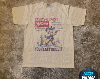 You've Just Buttered Your Last Biscuit Shirt, Western Cat Shirt, Funny Cowboy Cat T-shirt, Yee'd Your Last Haw Shirt, Cat Lover, Cat Gift