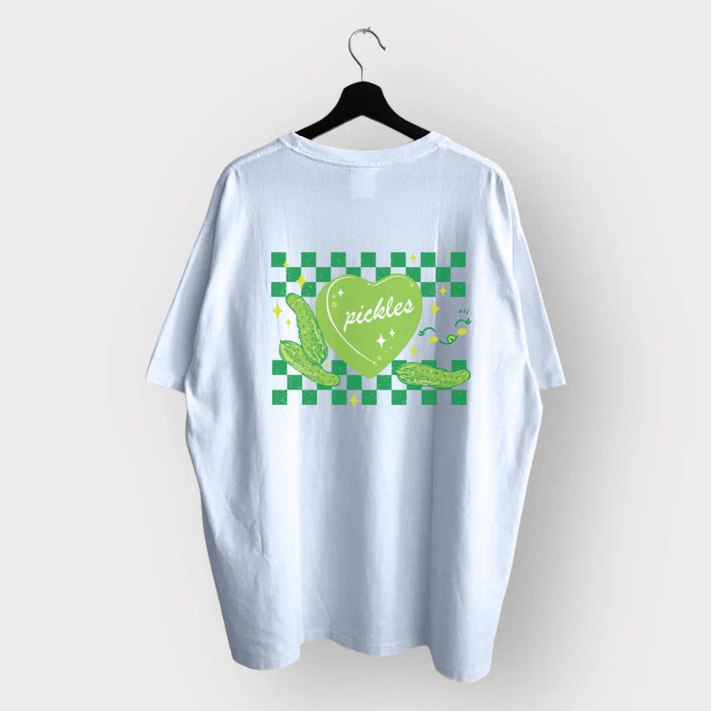Vintage Pickles Design 90s T-Shirt, Retro Pickle Graphic Shirt, Pickle Lovers Shirt, Y2k Aesthetic Shirt, Oversized Unisex Shirt, 2000s Tee image 2