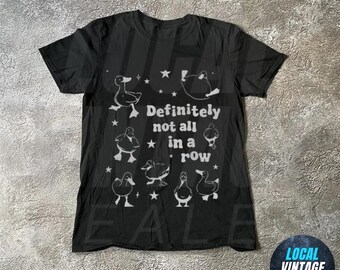 Definitely Not All In A Row Shirt, Funny Vintage Retro Animal Shirt, Homesteading Mama Duck Graphic Tee, Cottagecore Gift for Mom