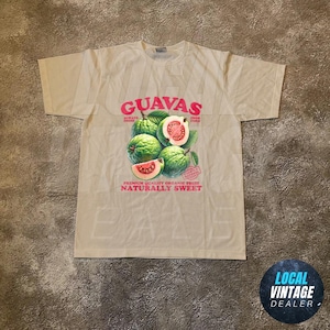 Guavas Retro Commercial Graphic Shirt, Vintages Guavas Label T-Shirt, Exotic Fruit Lover Tee, Cute Adult Graphic T Shirt, Cool Gift