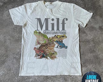 Man I Love Frogs T-Shirt, Meme Frog Shirt, Vintage Style Unisex T-Shirt, Offensive Unisex Tee, Inappropriate Funny Gag Gift, Gen Z Meme Tee