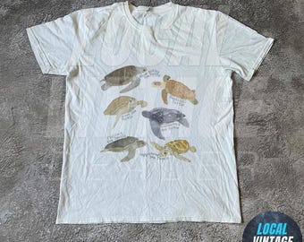 Camiseta gráfica vintage de tortugas de los 90, definición de tortuga, tatuaje retro de animales marinos, naturaleza oceánica, anatomía de tortugas