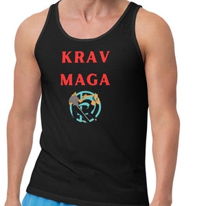 Krav Maga Tank Top Self Defense Tank Top Martial Art Unisex Tank Top Workout Tank Top Gift for her Gift for him