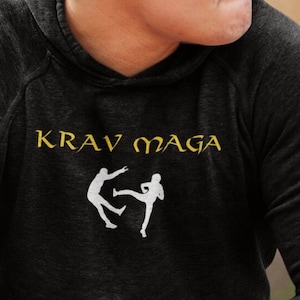 Krav Maga Unisex Heavy Blend™ Hooded Sweatshirt, Self-Defense Hoodie, Martial Arts pullover, gift for martial artist