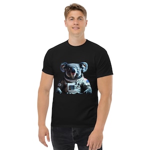 Koala Astronaut Men&#39;s classic tee, Koala tshirt, funny koala astronaut tshirt, gift for animal lover, Cute Koala Astronaut, Nasa t-shirt