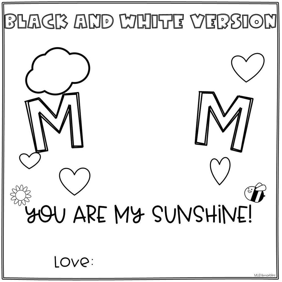 Mother's Day Handprint Card - Etsy