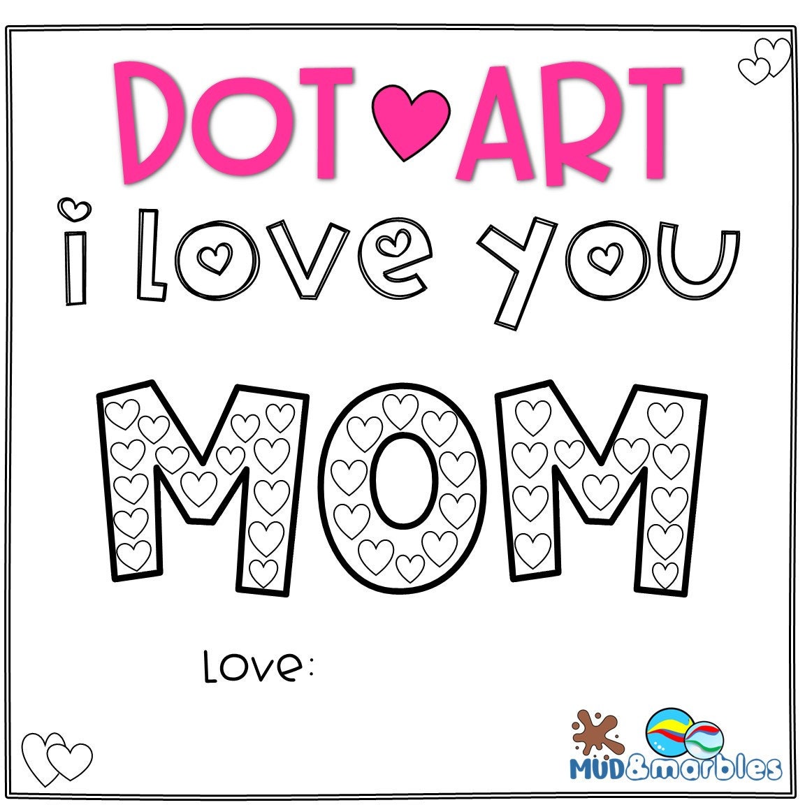 Mother's Day Handprint Card - Etsy