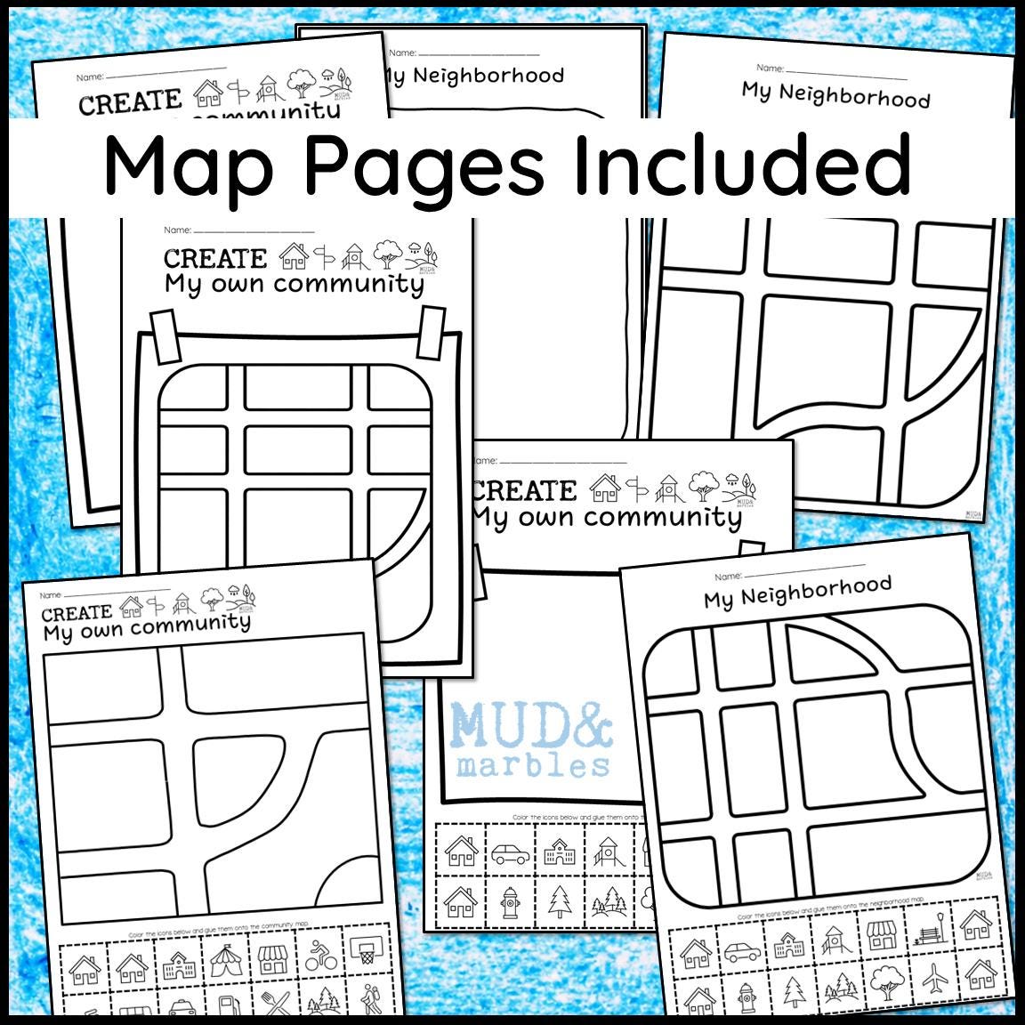 Community Map Making Community Map Making Activity for Kindergarten | Preschool Social ...