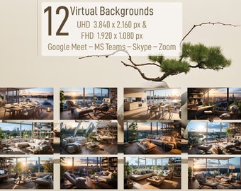 Helsinki Haven: Cozy Apartment with Stunning Bay View - 12 Virtual Meeting / Desktop Backgrounds - Zoom Professional (Helsinki Set 51)