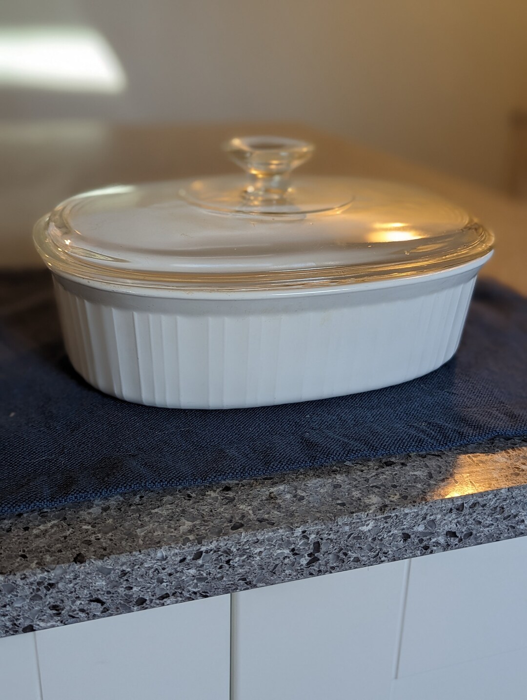 Corning Ware F2B 2.8 Liter Casserole Dish French White Etsy