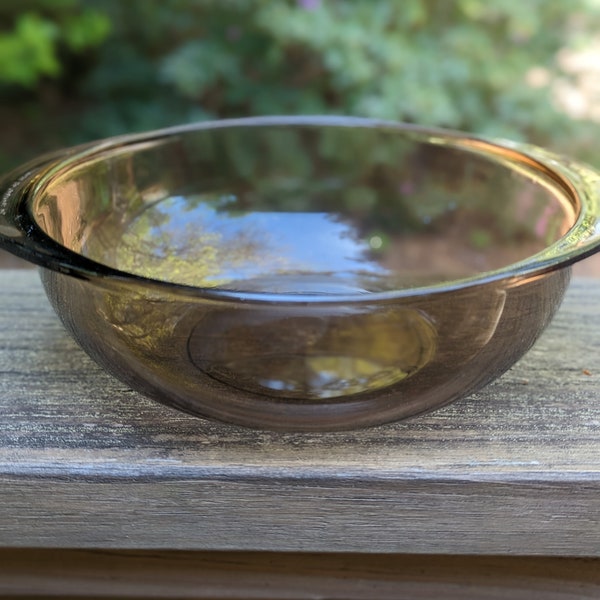 Pyrex Amber Brown 024 Oven Safe and Microwave Safe Bowl