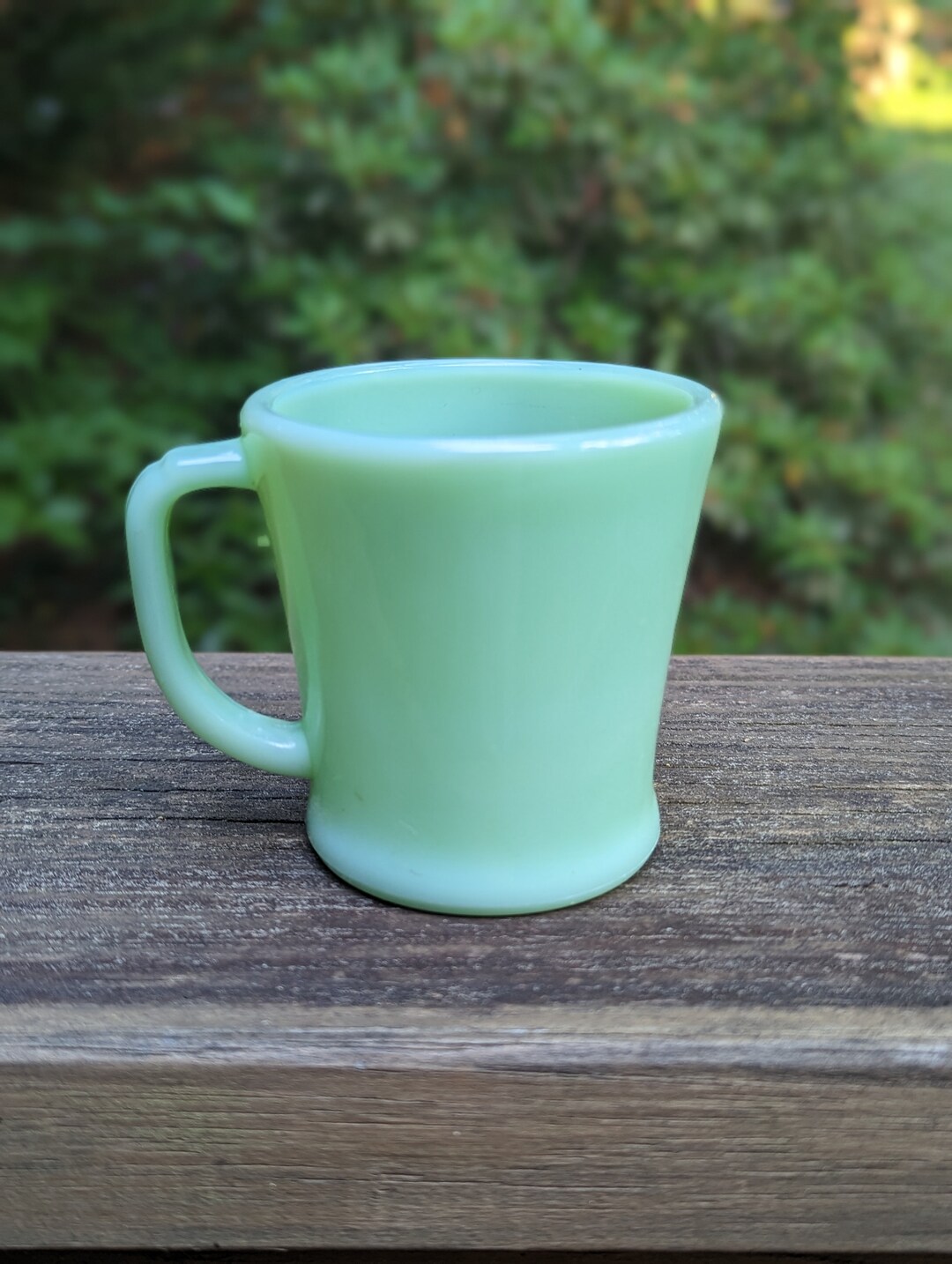 Jadeite D Handle Mug 19 Fire King Anchor Hocking Vintage With Etsy