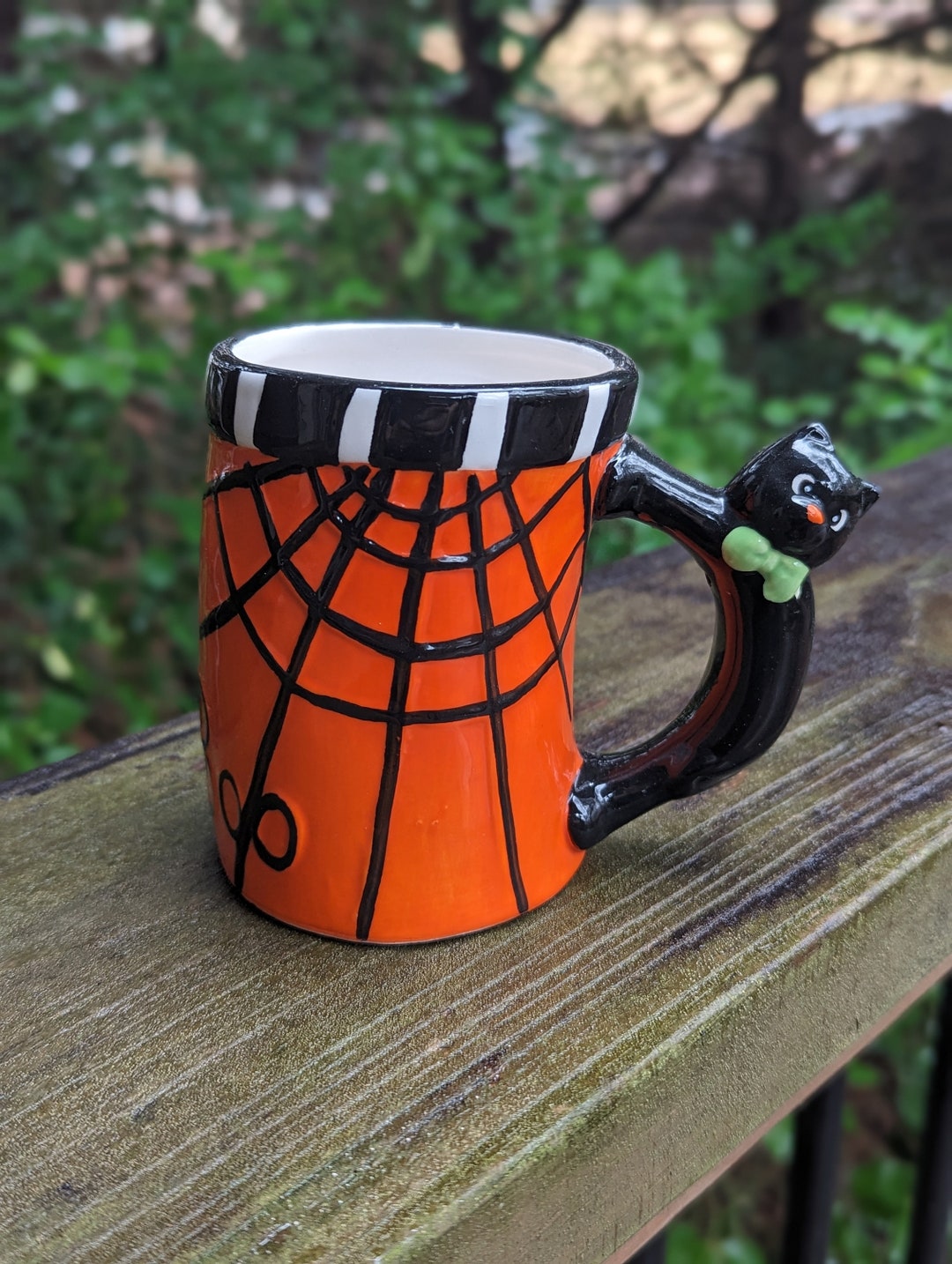 Starbucks Halloween  Color Changing Mug Witch Cat Black 355ml