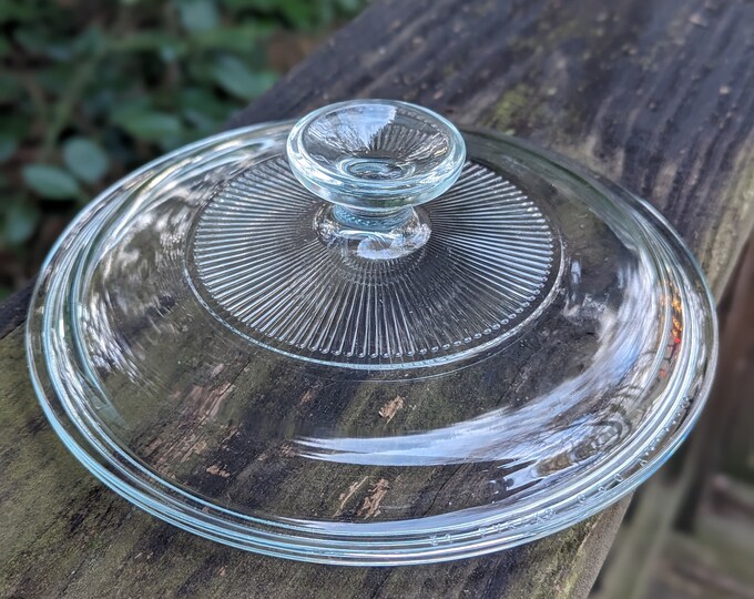 Pyrex G5C Ribbed Glass Lid (7 3/4