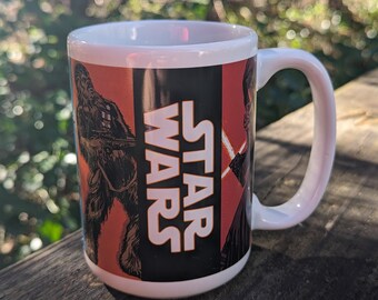 Star Wars Force Awakens Coffee Mug Large with minor wear and tear