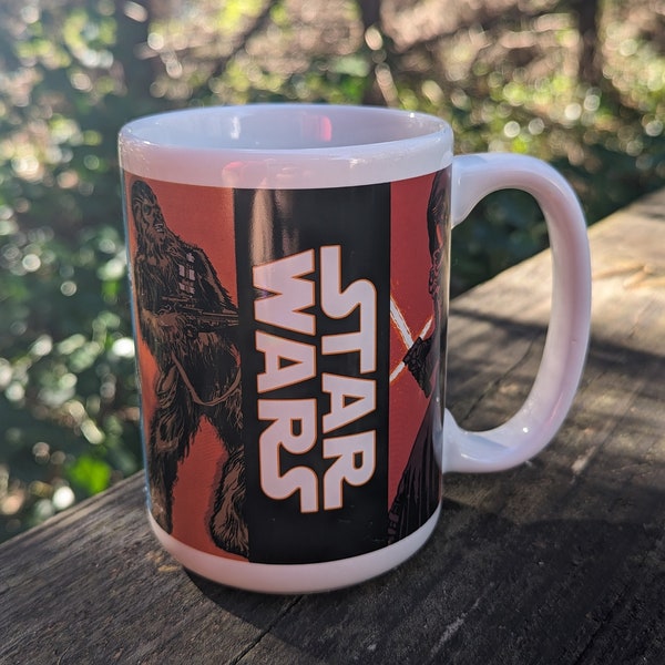 Star Wars Force Awakens Coffee Mug Large with minor wear and tear