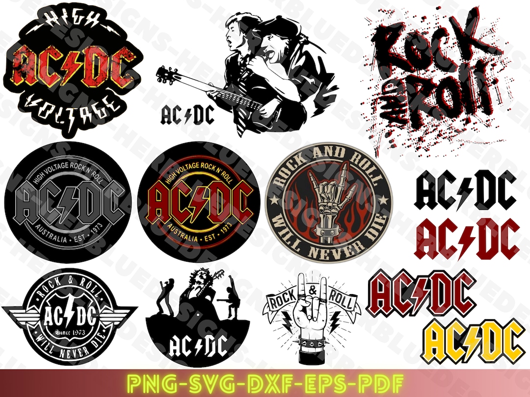 Acdc Svg Acdc Svg Bundle digital Prints Svg File for - Etsy Canada
