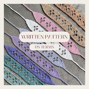 crochet pattern flower headband simple hair accessory tutorial floral hairband easy crochet patterns for beginners lace head band beginner