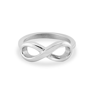 Highly Polished Infinity Stainless Steel Ring