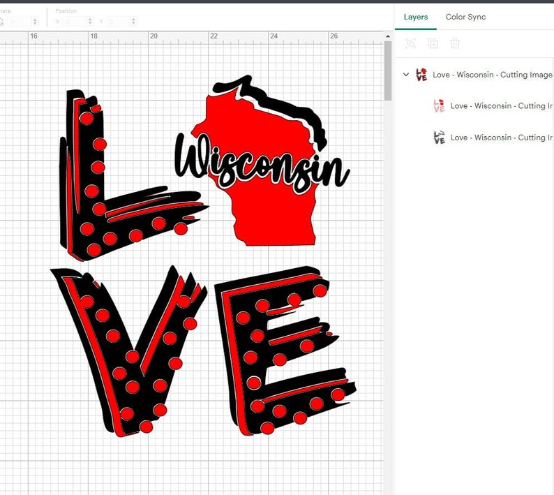 Love Wisconsin State .svg .png .eps .dxf .ps Etsy