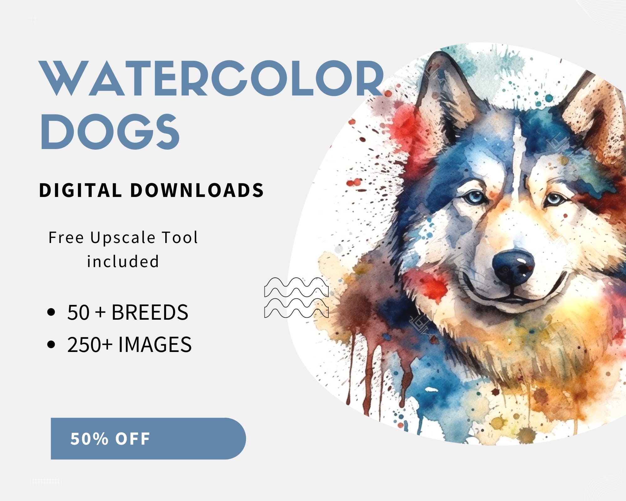 250 Watercolor Dogs Clipart PNG Bundle German Australian - Etsy UK