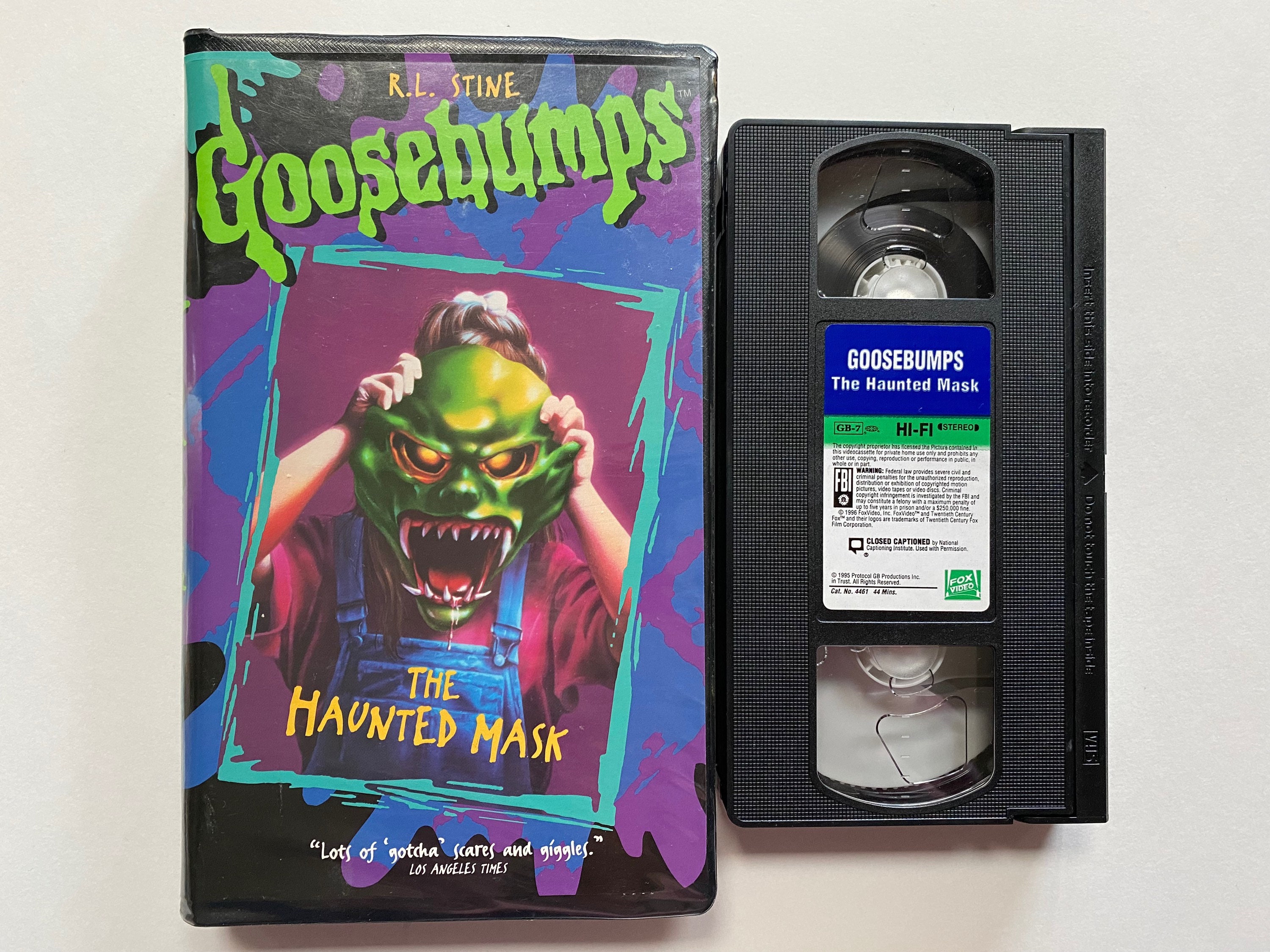 Goosebumps the Haunted Mask VHS Video Clamshell Collector Case - Etsy