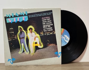 Disque vinyle LP 12 pouces de la bande originale de la série télévisée Miami Vice, 1985