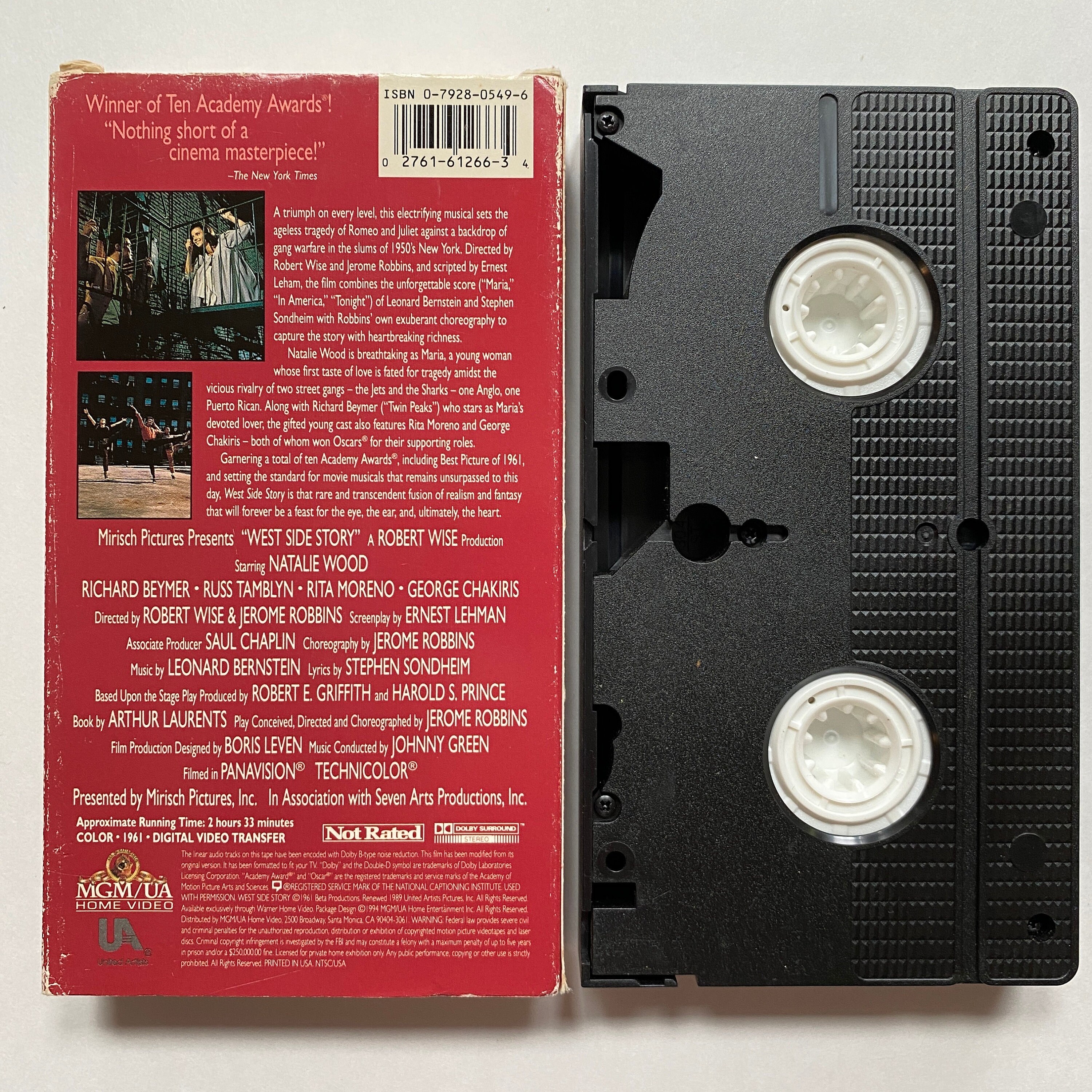West Side Story VHS Movie Film 1961 Classic New York Musical