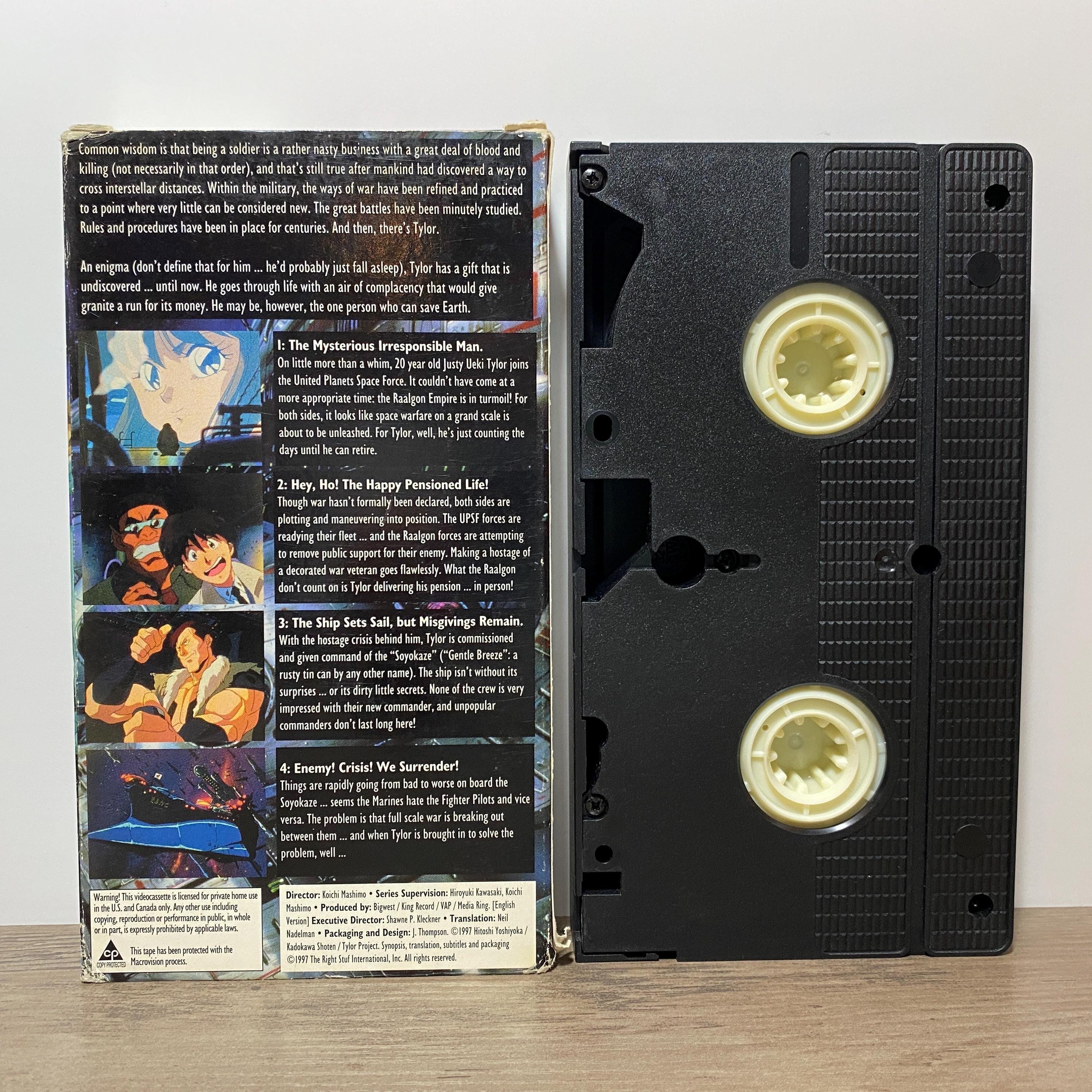 The Irresponsible Captain Tylor VHS Video Episodes 1997 Anime Vol