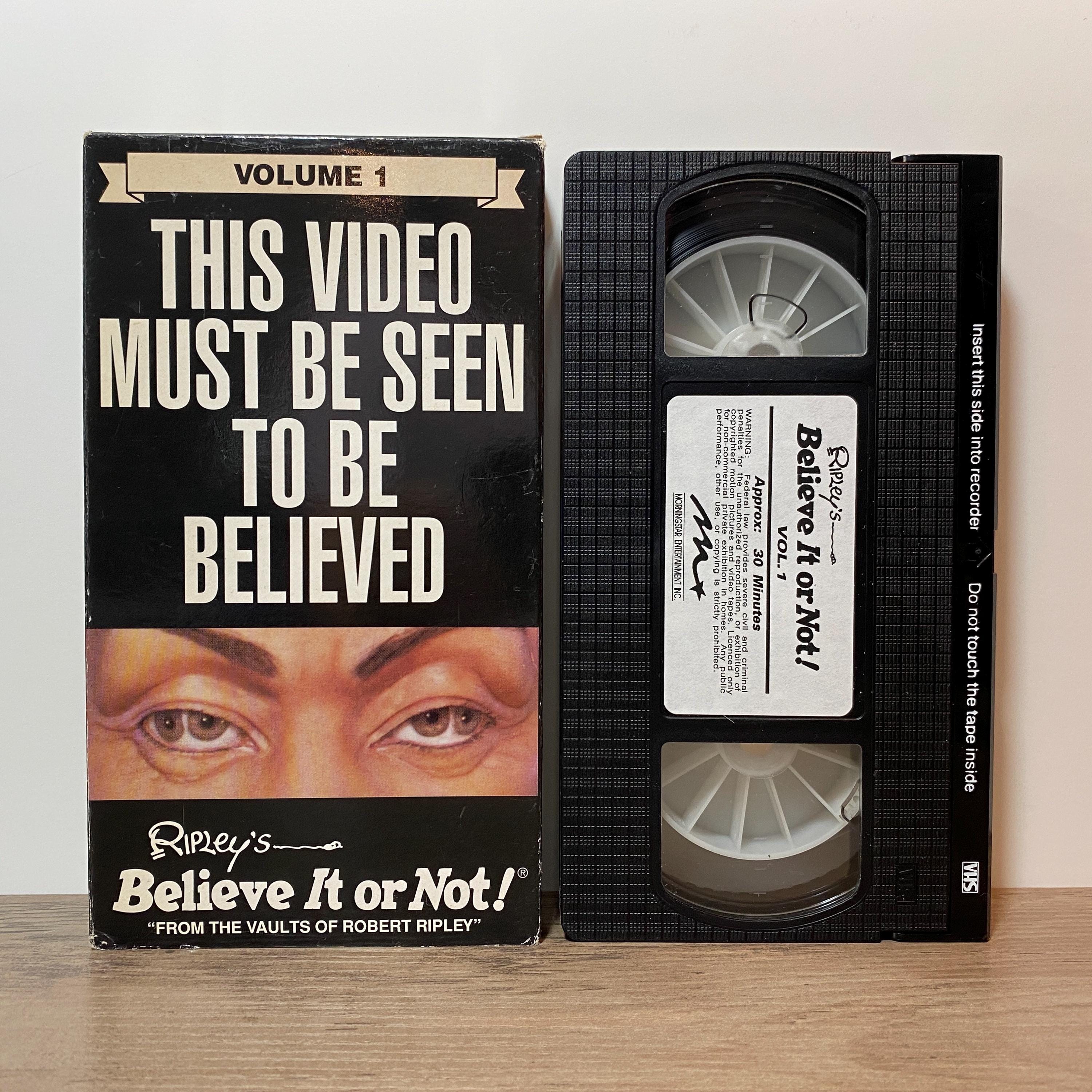 Ripley's Believe It or Not Volume 1 VHS Video - Vintage Physical