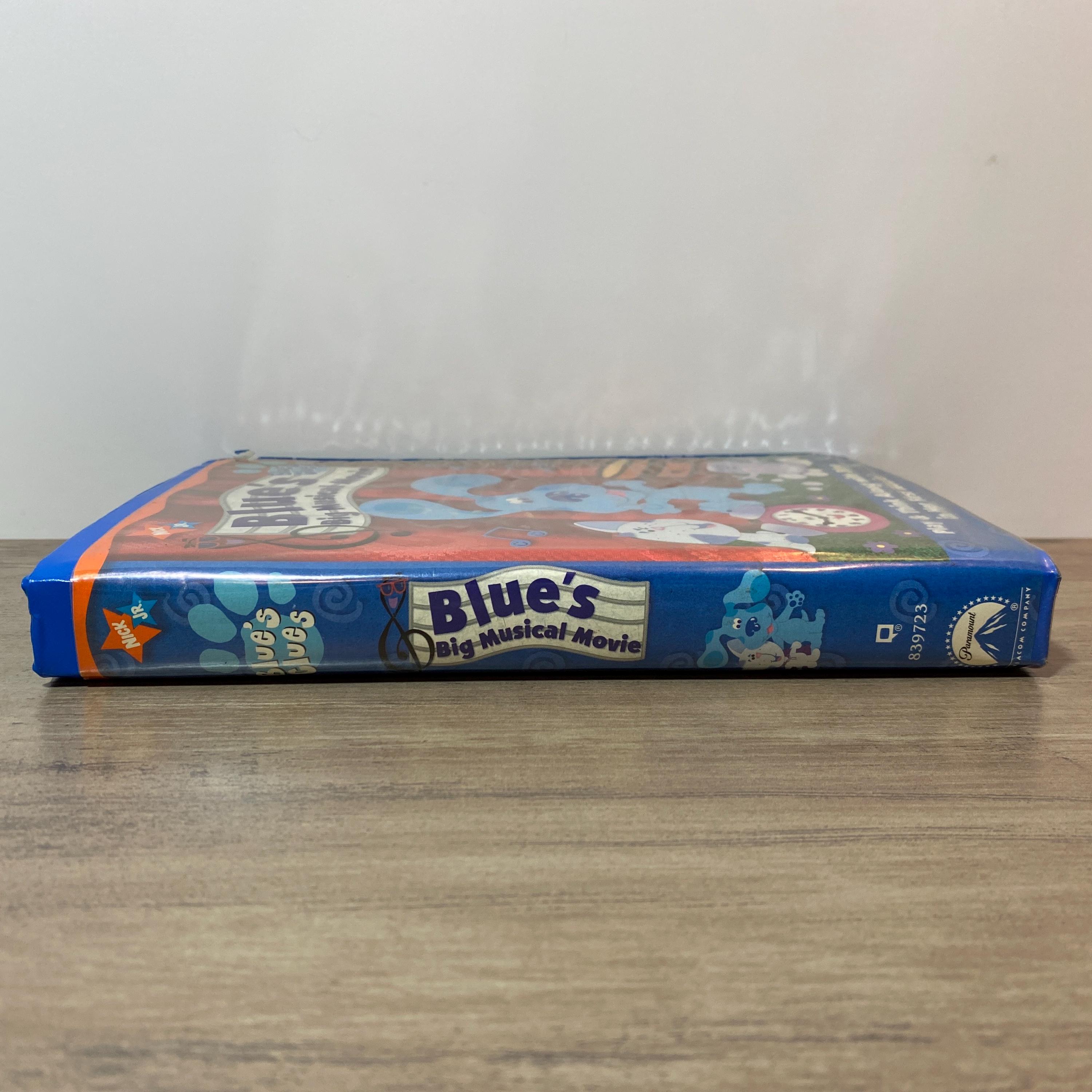 Blues Big Musical Movie VHS 2000 Blues Clues Kids Video Clamshell